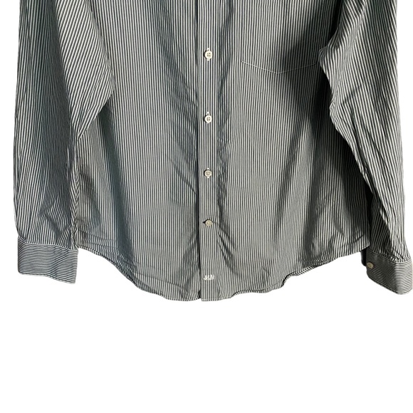 Johnston & Murphy Men's Tailored Fit Striped Button-Down Shirt - Picture 3 of 8